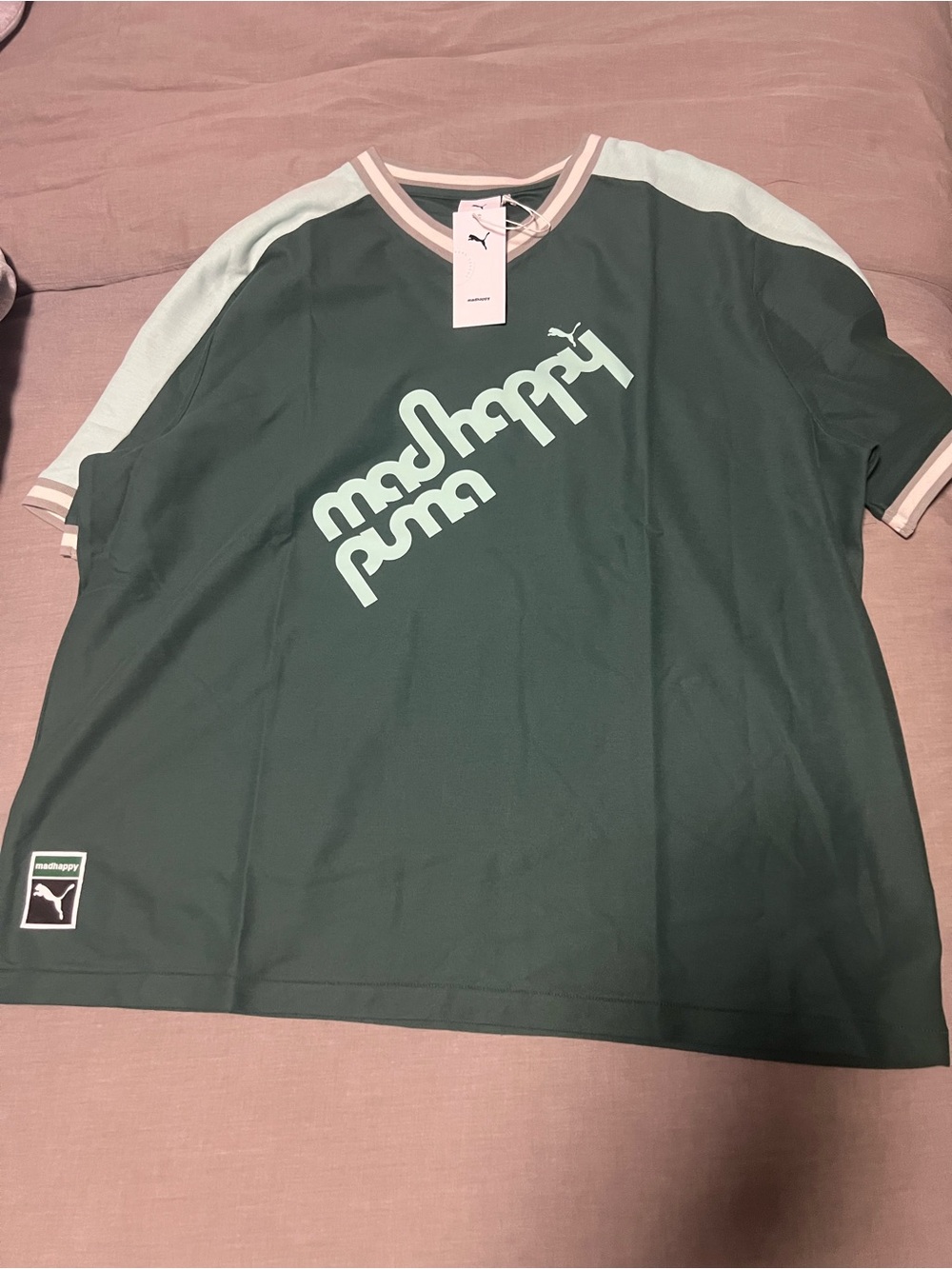 Mens puma madhappy rep jersey shirt v neck (635343 84) size XL